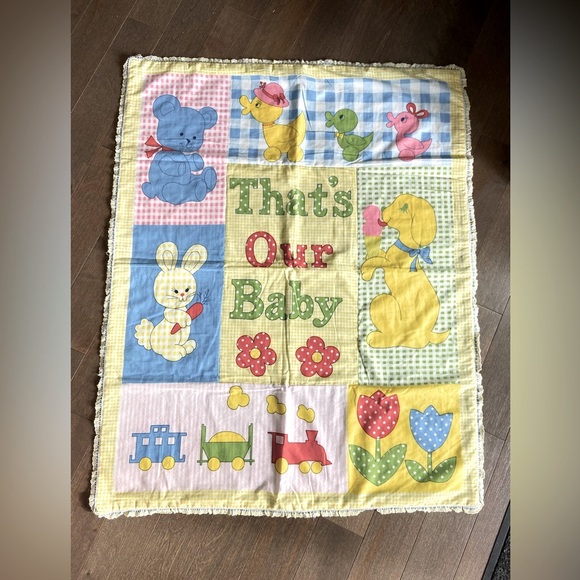 Vintage handmade baby blanket - Picture 1 of 3